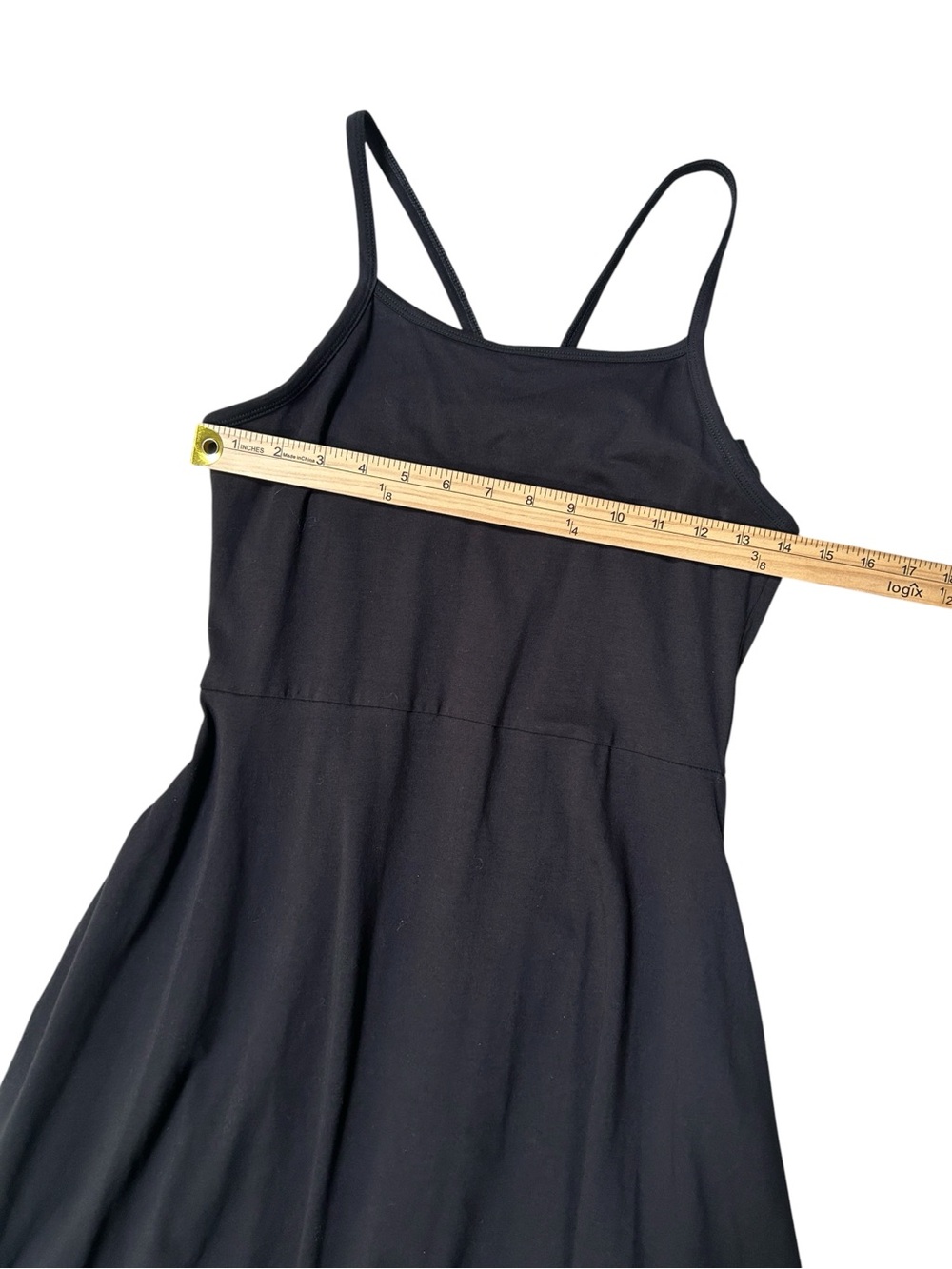 Pact Organic Cotton Fit & Flare Midi Dress
Black Midi Dress Spaghetti Straps S - Picture 7 of 7